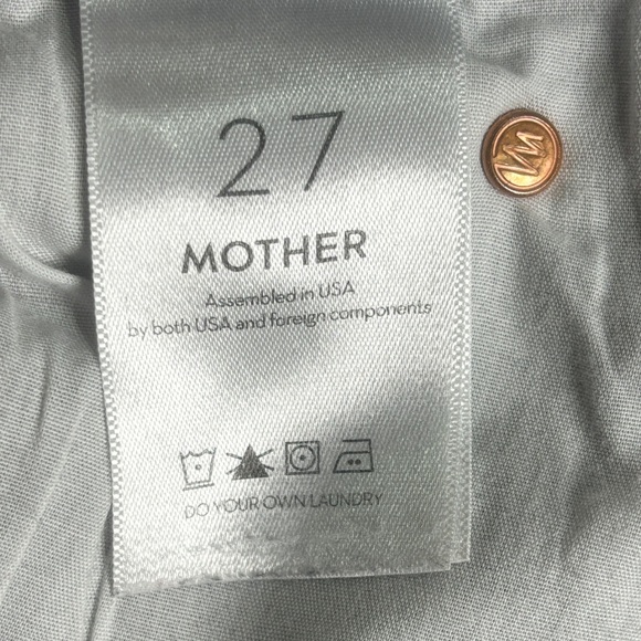 Mother Pixie Dazzler Skimp in Train Stops Mineral Wash Straight Jeans - Picture 6 of 9